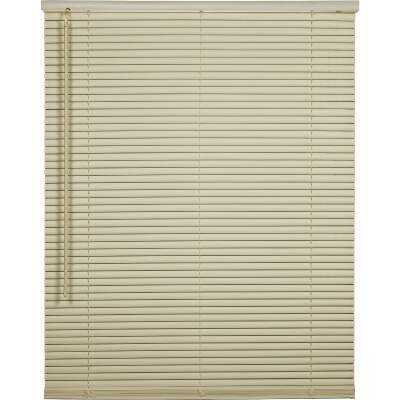 Home Impressions 23 In. x 42 In. x 1 In. Ivory Vinyl Light Filtering Cordless Mini Blind