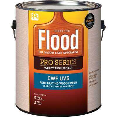 Flood CWF - UV5 Pro Series Wood Finish Exterior Stain, Natural, 1 Gal.